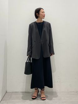 美品　ジャーナルスタンダード　ノーカラーダブルジャケット ダブルフロントノーカラージャケット（ノーカラージャケット