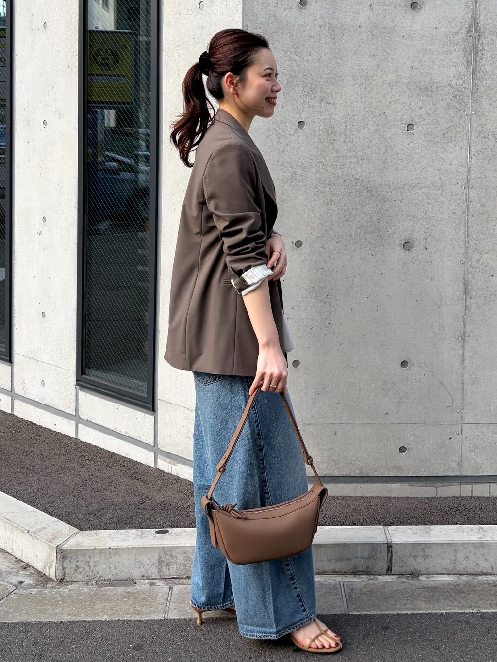 新色有り / 追加》プレーンウィーブダブルブレストジャケットの