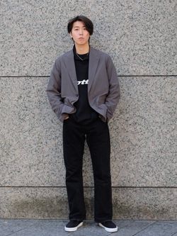 Levi's(リーバイス) 別注 517 TM BLACK L30のコーディネートスナップ