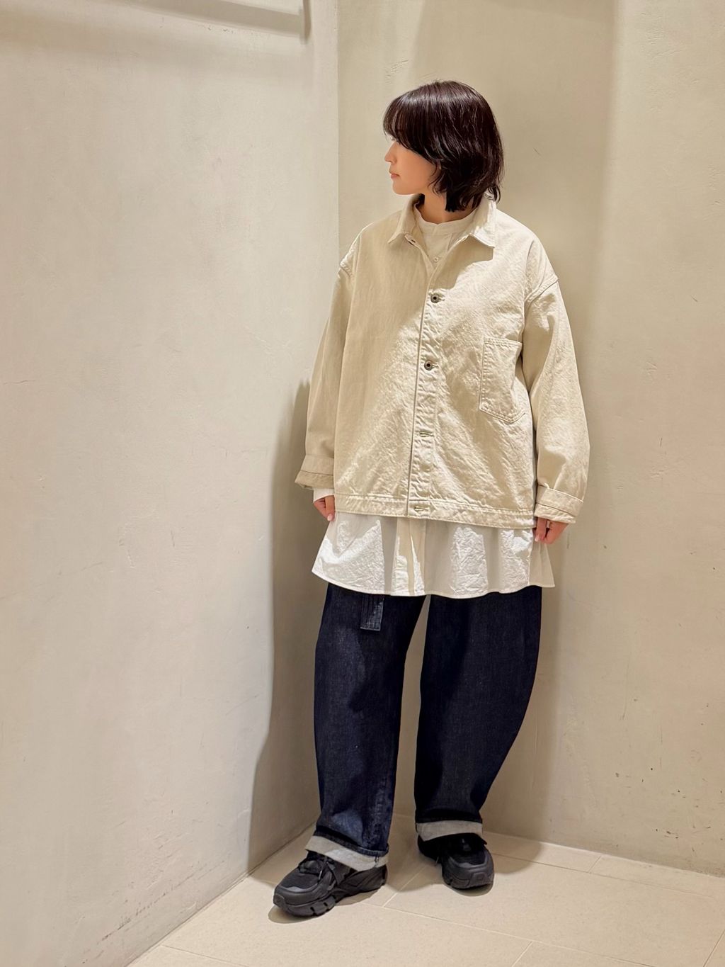 ジャケット・アウター journal standard luxe CHIMALA US NAVY DE 予約》【chimala】for luxe DENIM SHIRT JACKET（016）の