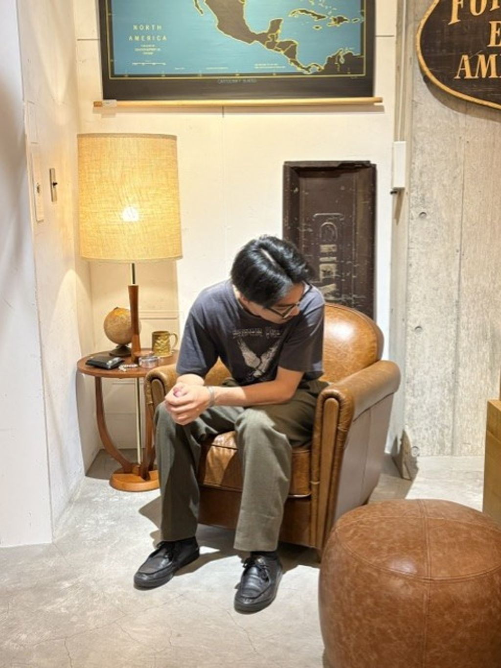 大型商品》OAKS CLUB CHAIR(crack) オークスクラブチェアの