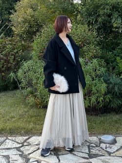 ショートPコートのコーディネートスナップ（aina）｜SLOBE IENA