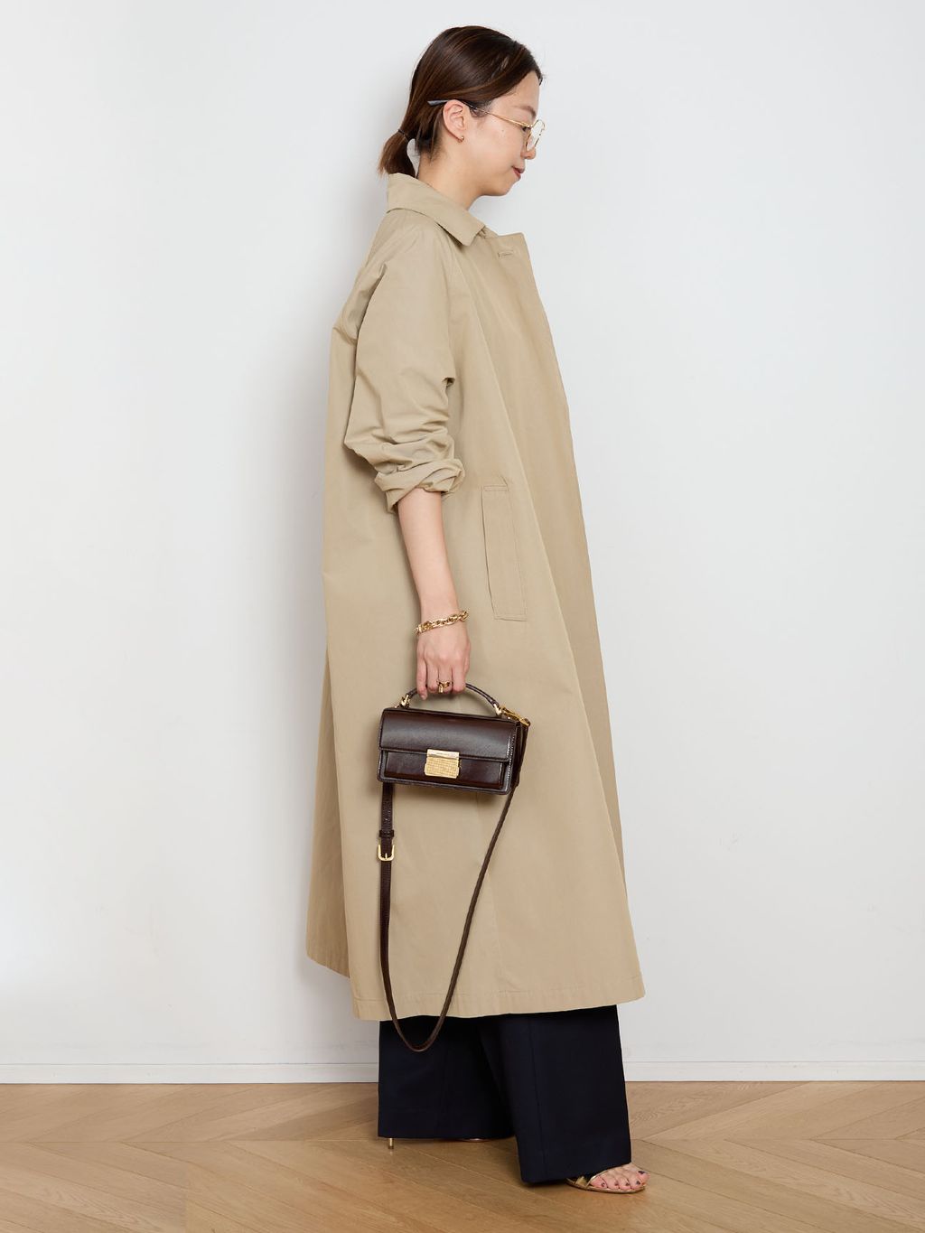 C/N RUBBERRING コートのコーディネートスナップ（HASE）｜MUSE de