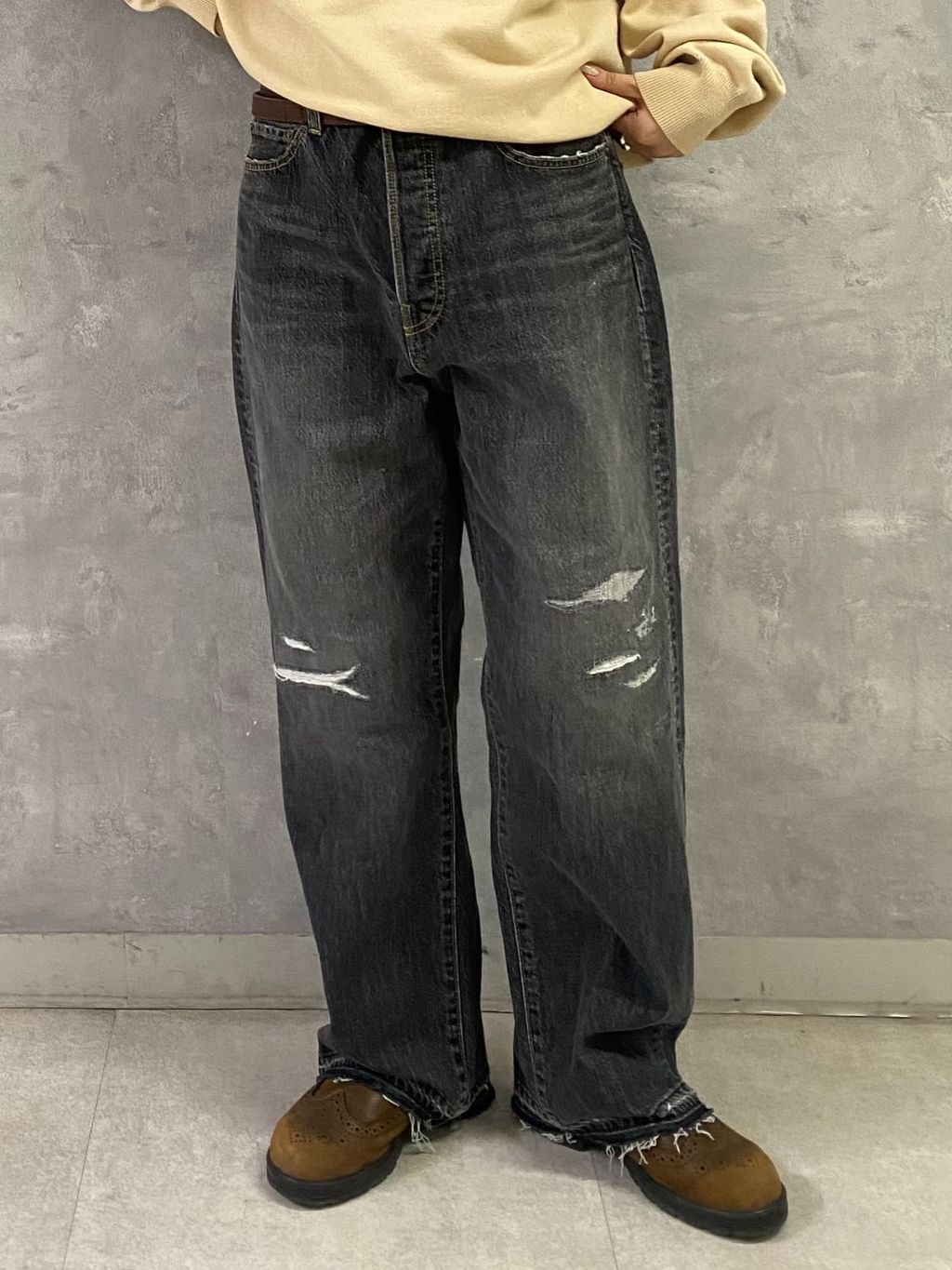 13OZデニム ダメージ5PKのコーディネートスナップ（A.S）｜journal