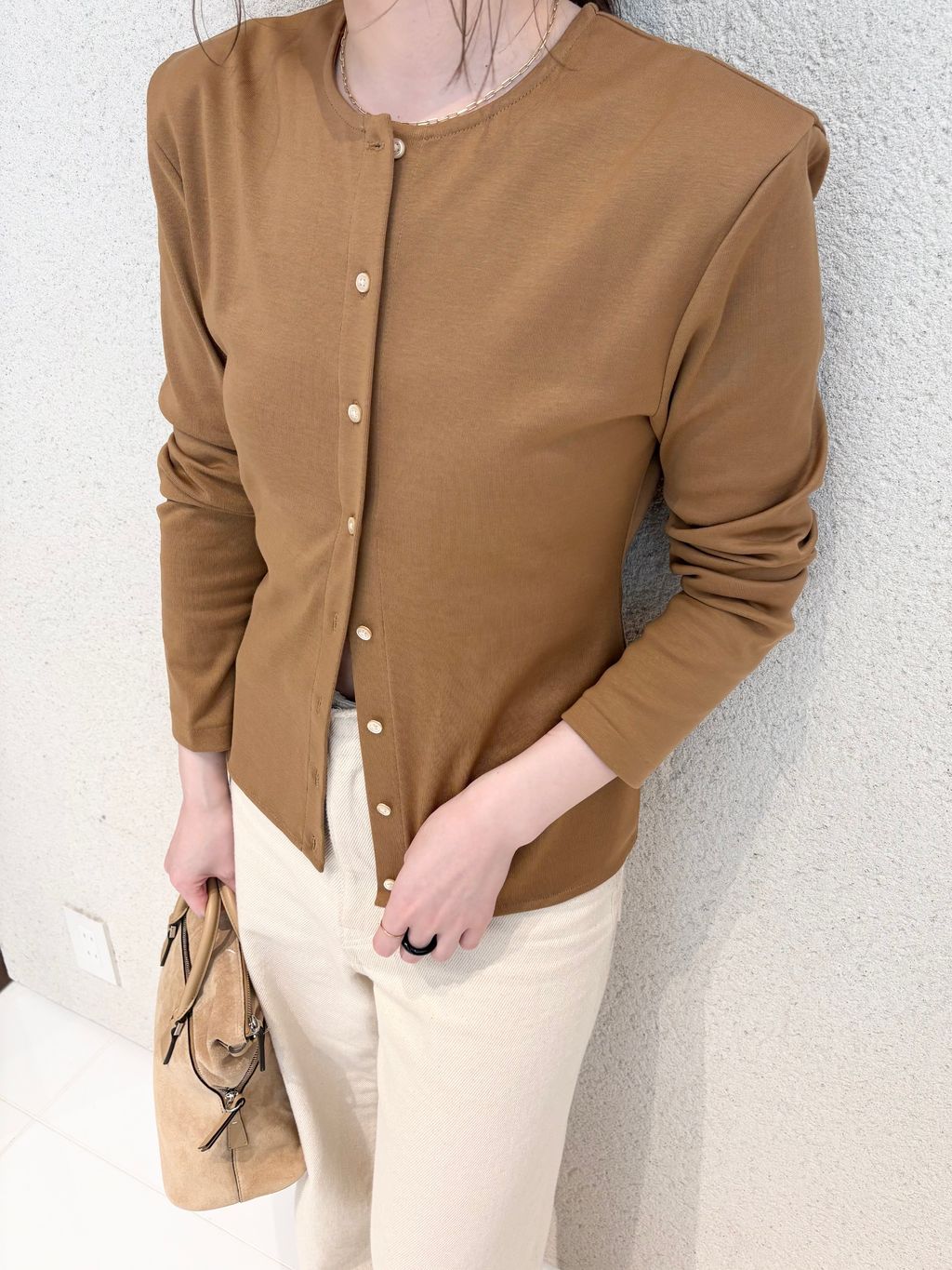 Plage PAN / パン 別注 SHOLDER カーディガン PAN / パン 別注 SHOLDER カーディガン（カーディガン）｜Plage