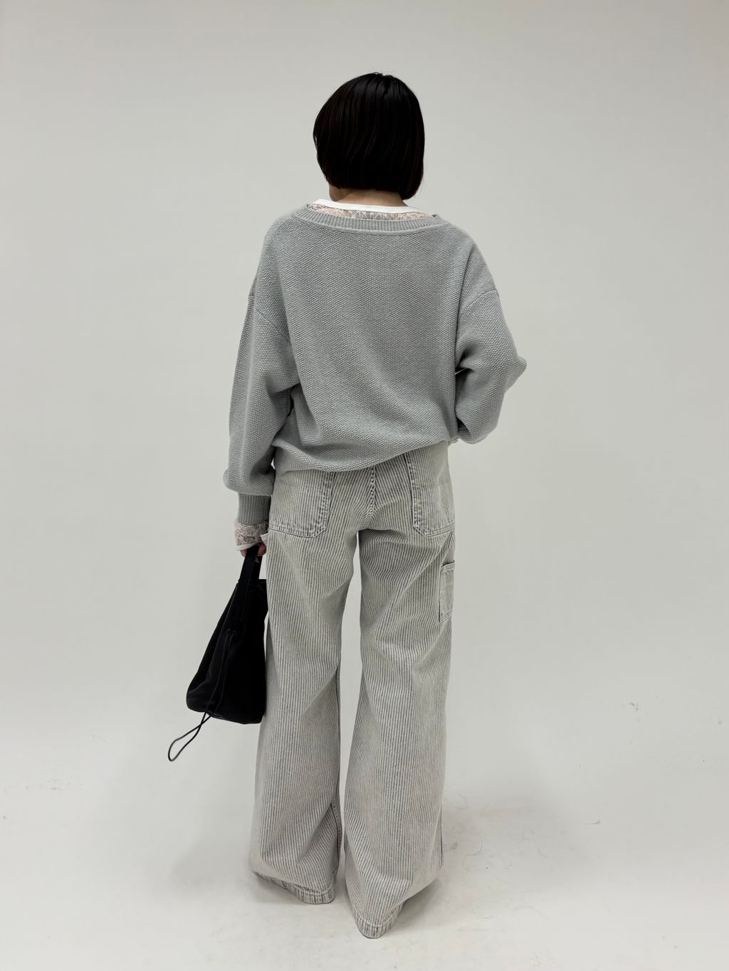 ≪追加予約≫カノコ2WAYヘンリーニット 2のコーディネートスナップ