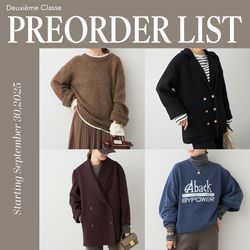 PREORDER LIST｜Deuxieme Classe（）｜ブログ｜BAYCREW'S STORE