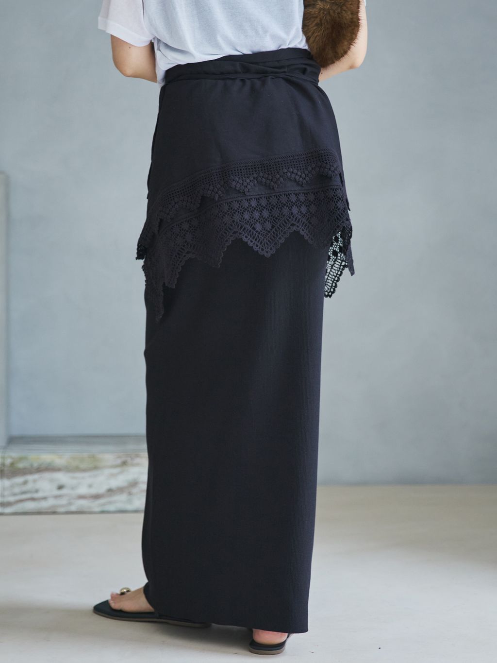 Cotton lace スカーフのコーディネートスナップ（yoshie）｜Plage