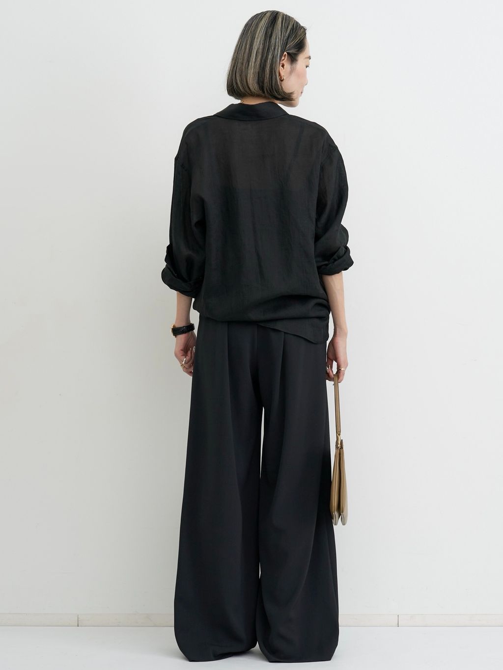Ramie 2way Shirtsのコーディネートスナップ（STAFF.S）｜L