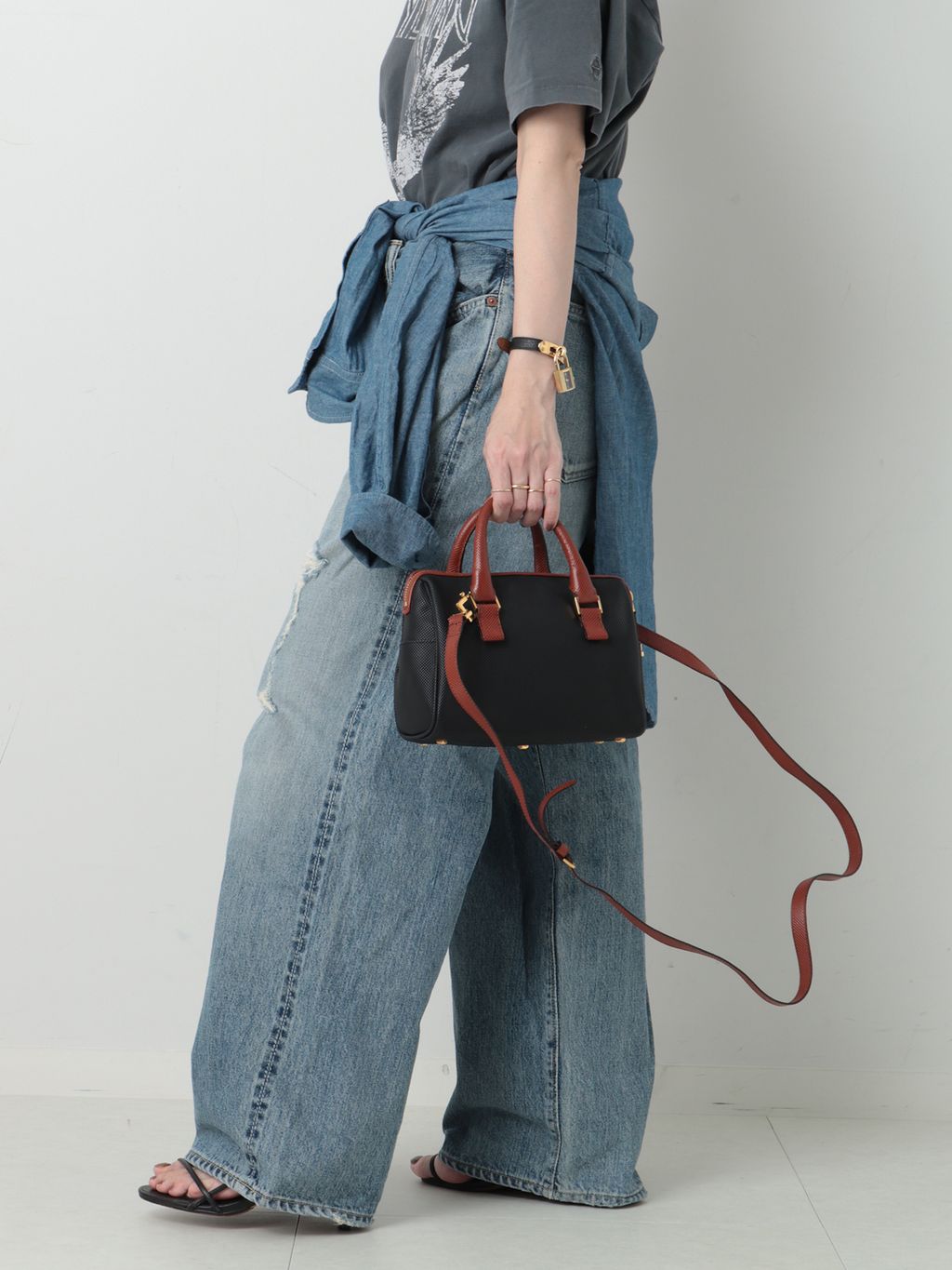 VINTAGE BOTTEGA VENETA/ボッテガ ヴェネタ】ミニボストンバッグ 2way