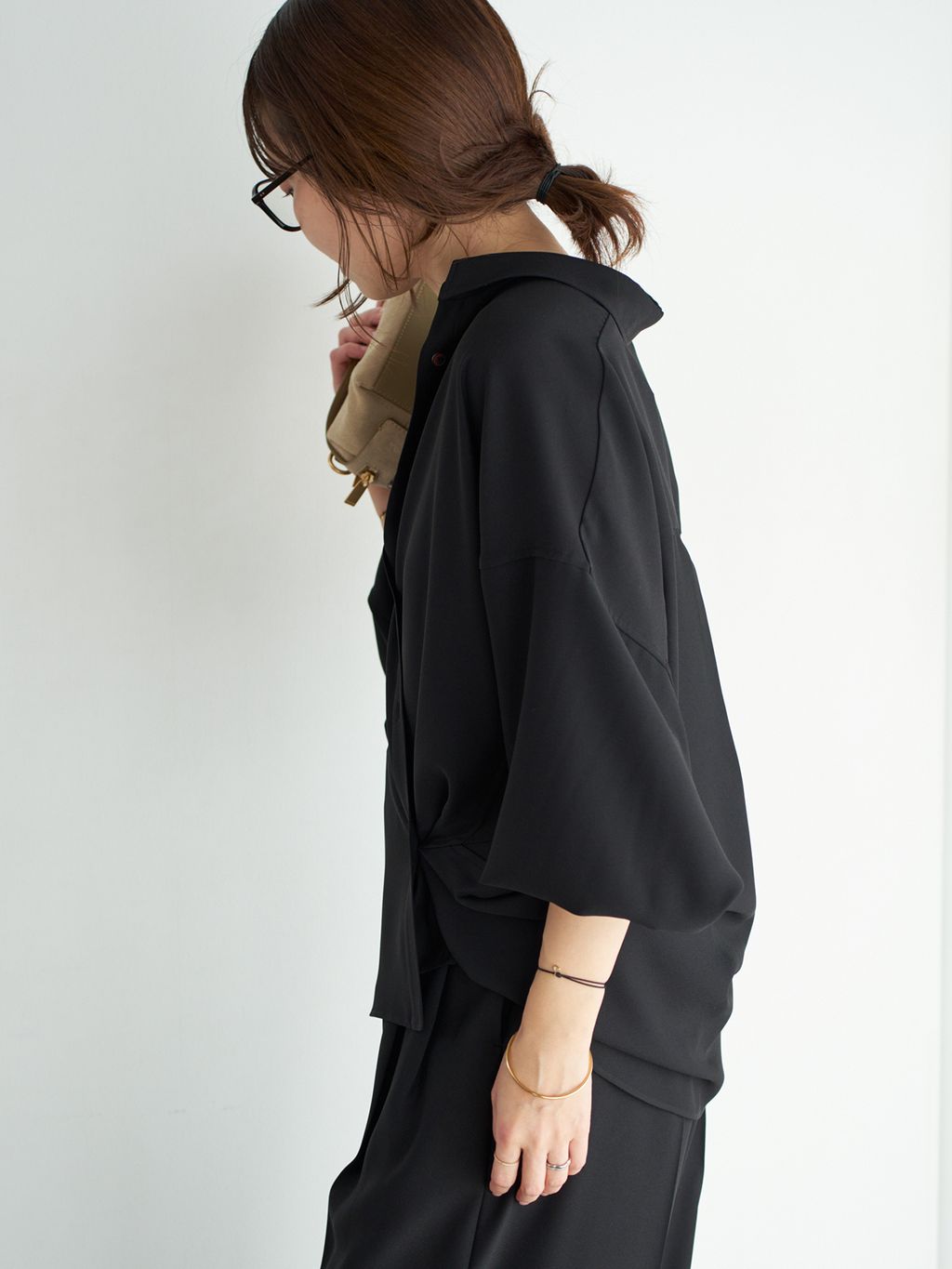 Dolman Wrap シャツのコーディネートスナップ（yoshie）｜Plage
