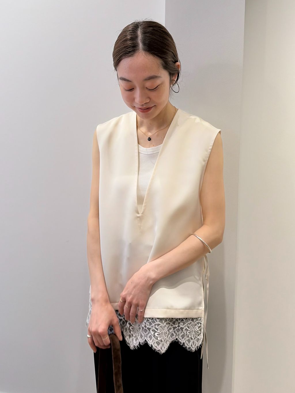 IENA  ノースリーブ ブラウス IENA ストライプフラワーノースリーブシャツブラウス｜Yahoo!フリマ