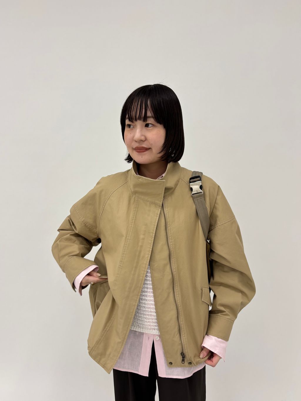 ≪手洗い可 / 予約≫ホースクロススタンドブルゾンのコーディネート