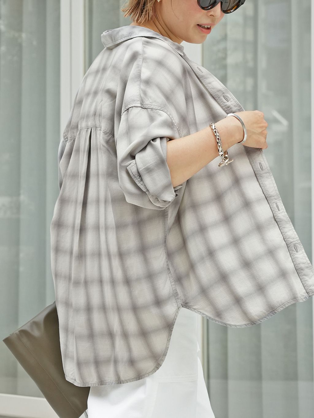 hiro様確認用② Vintage Check シャツ 1のコーディネートスナップ（HIRO）｜Deuxieme