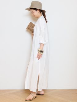 Linen ワンピースのコーディネートスナップ（HASE）｜MUSE de Deuxieme
