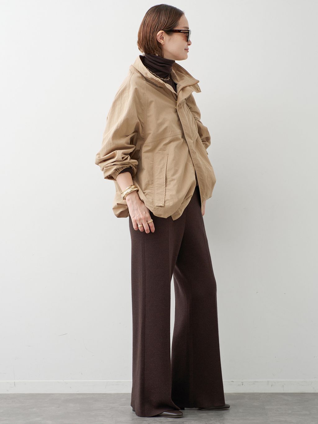 WEATHER FULL ZIP ブルゾンのコーディネートスナップ（MIZU