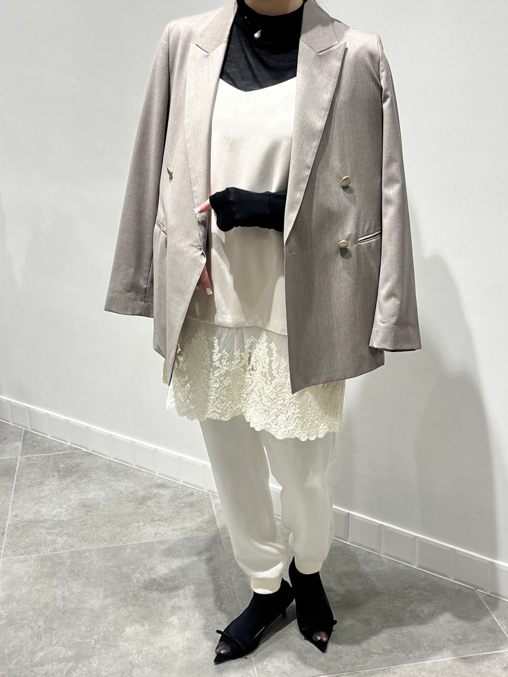 REDA SUPER110 ダブルブレストジャケットのコーディネートスナップ