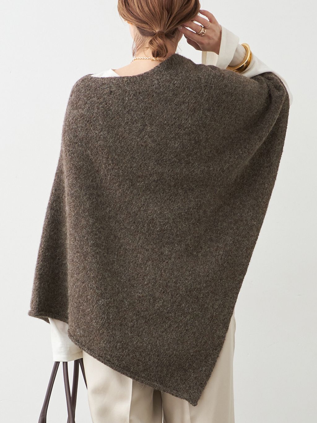 ローレンマヌージアン　ドゥズィエムクラス LAUREN MANOOGIAN/ローレン マヌージアン】FOLD PONCHOの