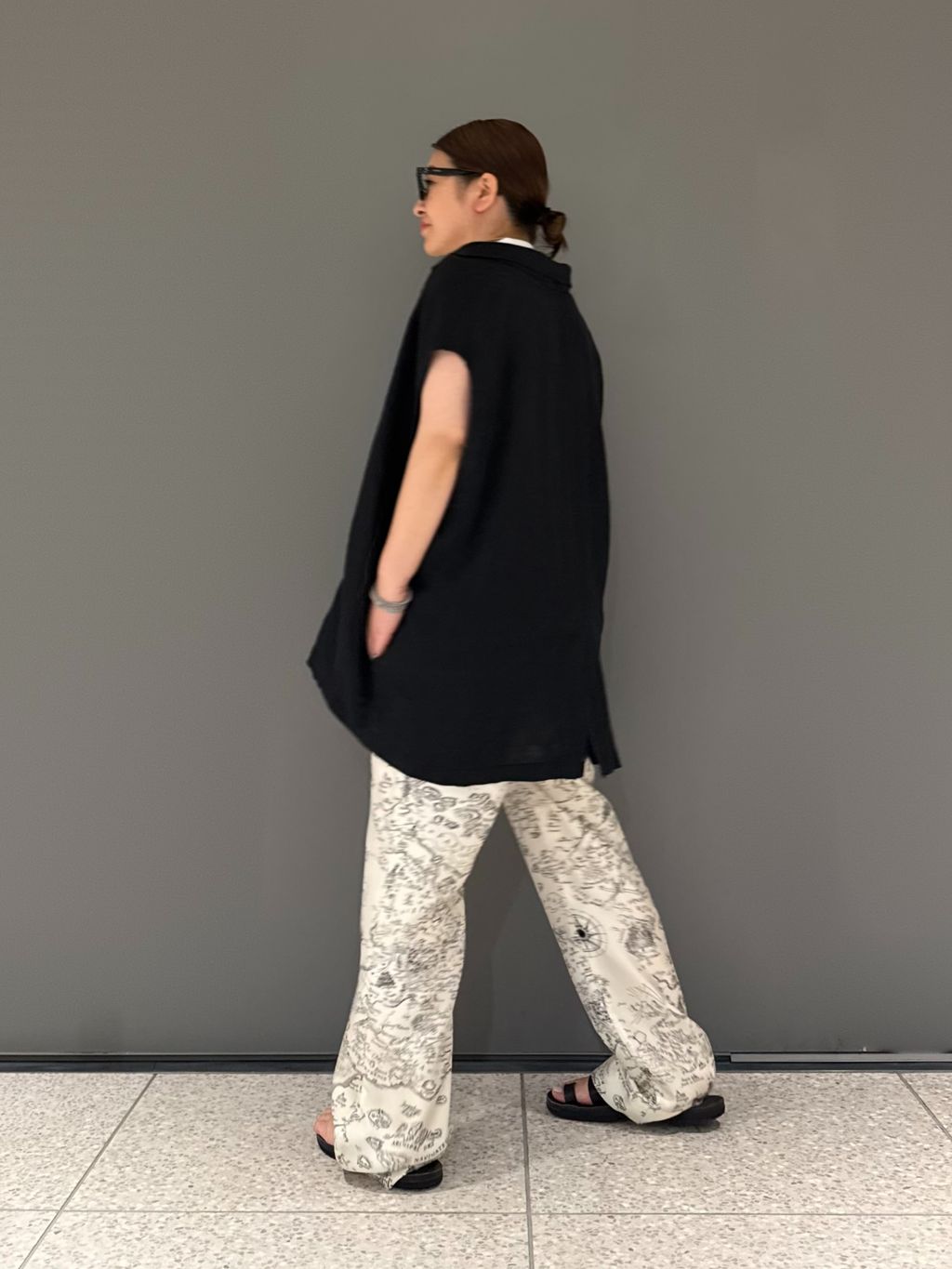journal standard luxe COTTONリブベスト ヘンプキャンバス ベストのコーディネートスナップ（R.Y）｜journal
