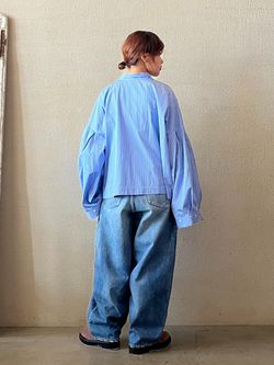 ジャーナルスタンダードラックス13OZデニム タックラウンドパンツ