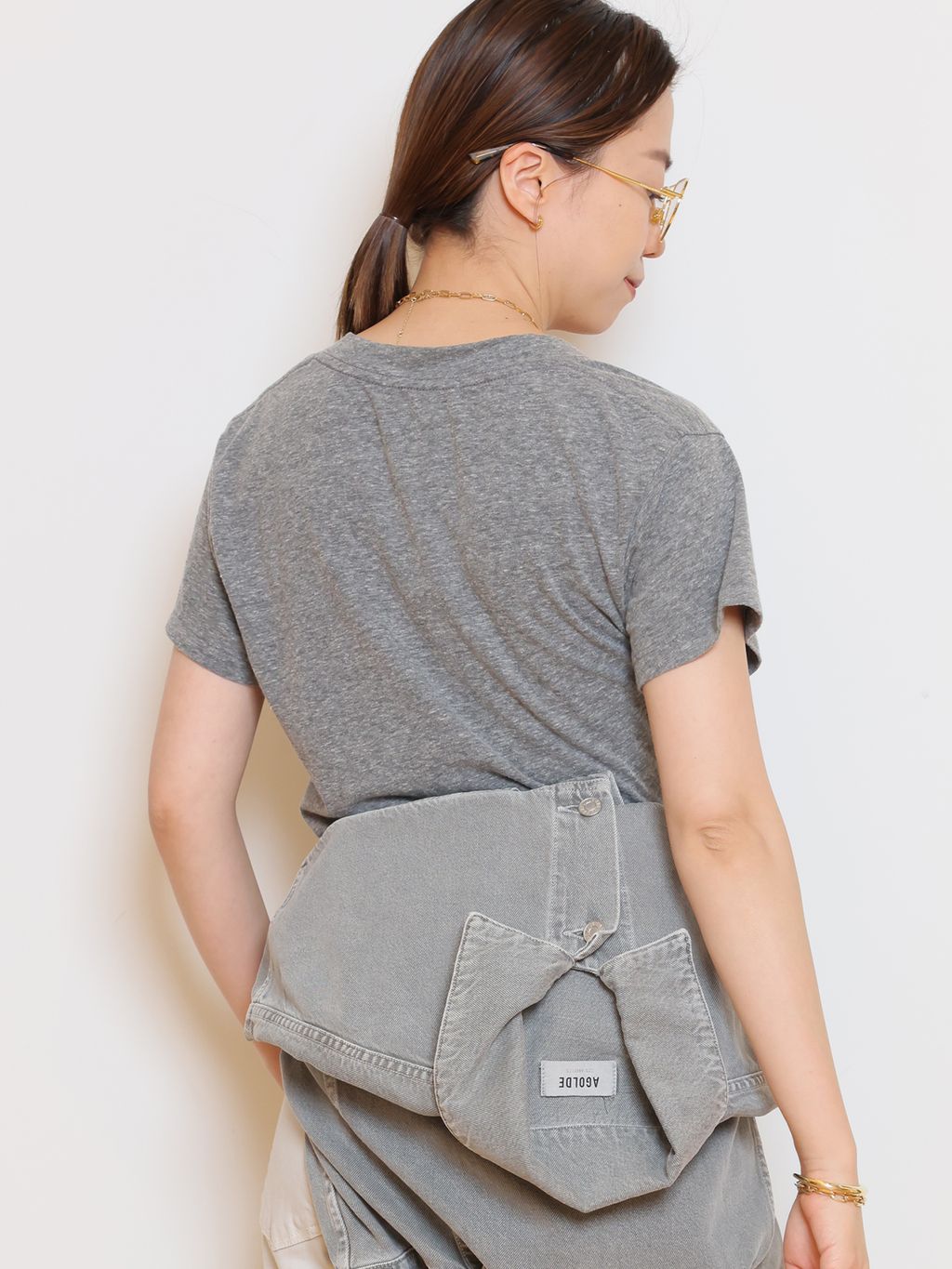 SURT/サート】MANNISH BUGGY DENIM (LIGHT GRAY)のコーディネート