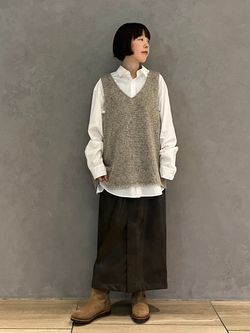 ラメMIXメッシュベストのコーディネートスナップ（K.M）｜journal