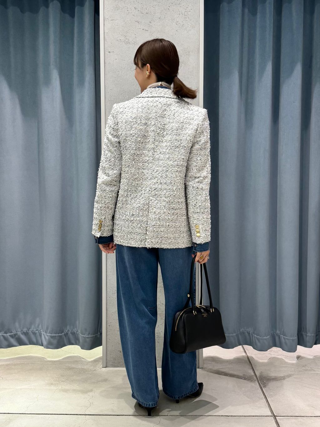 フェードカラービッグポケットシャツのコーディネートスナップ（momoka