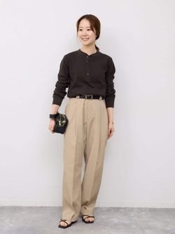 セットアップ対応可/WEBのみ4サイズ展開》撥水2タックチノパンツの