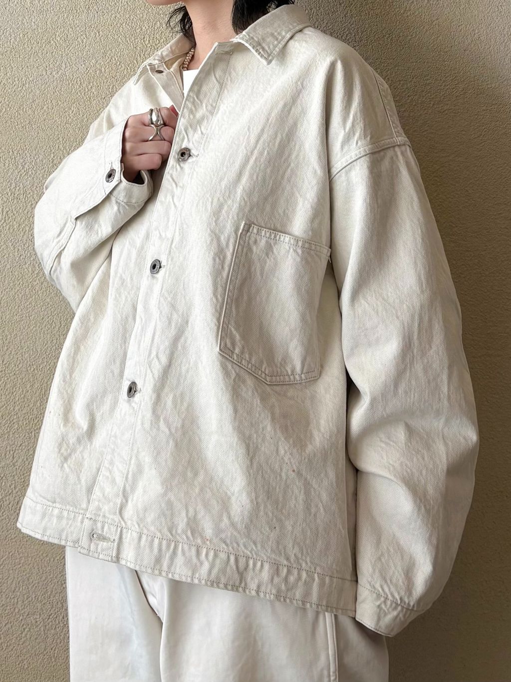 予約》【chimala】for luxe DENIM SHIRT JACKET（016）の