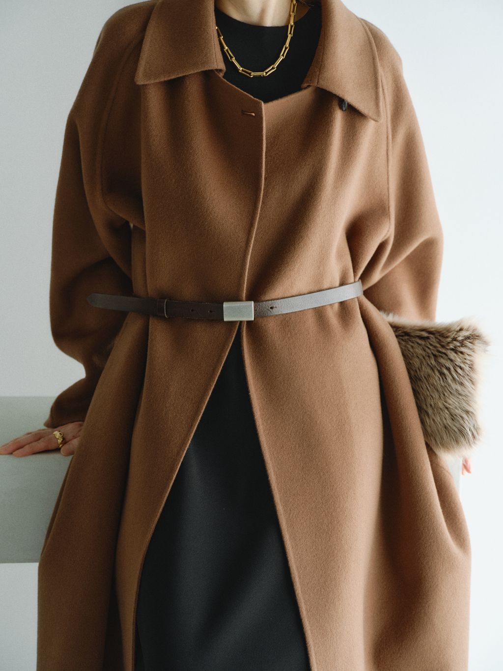 シャルムビーバーコートのコーディネートスナップ（VERMEIL Online