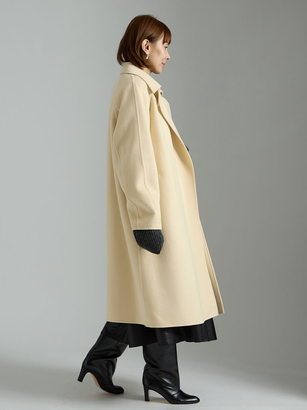 シャルムビーバーコートのコーディネートスナップ（VERMEIL Online