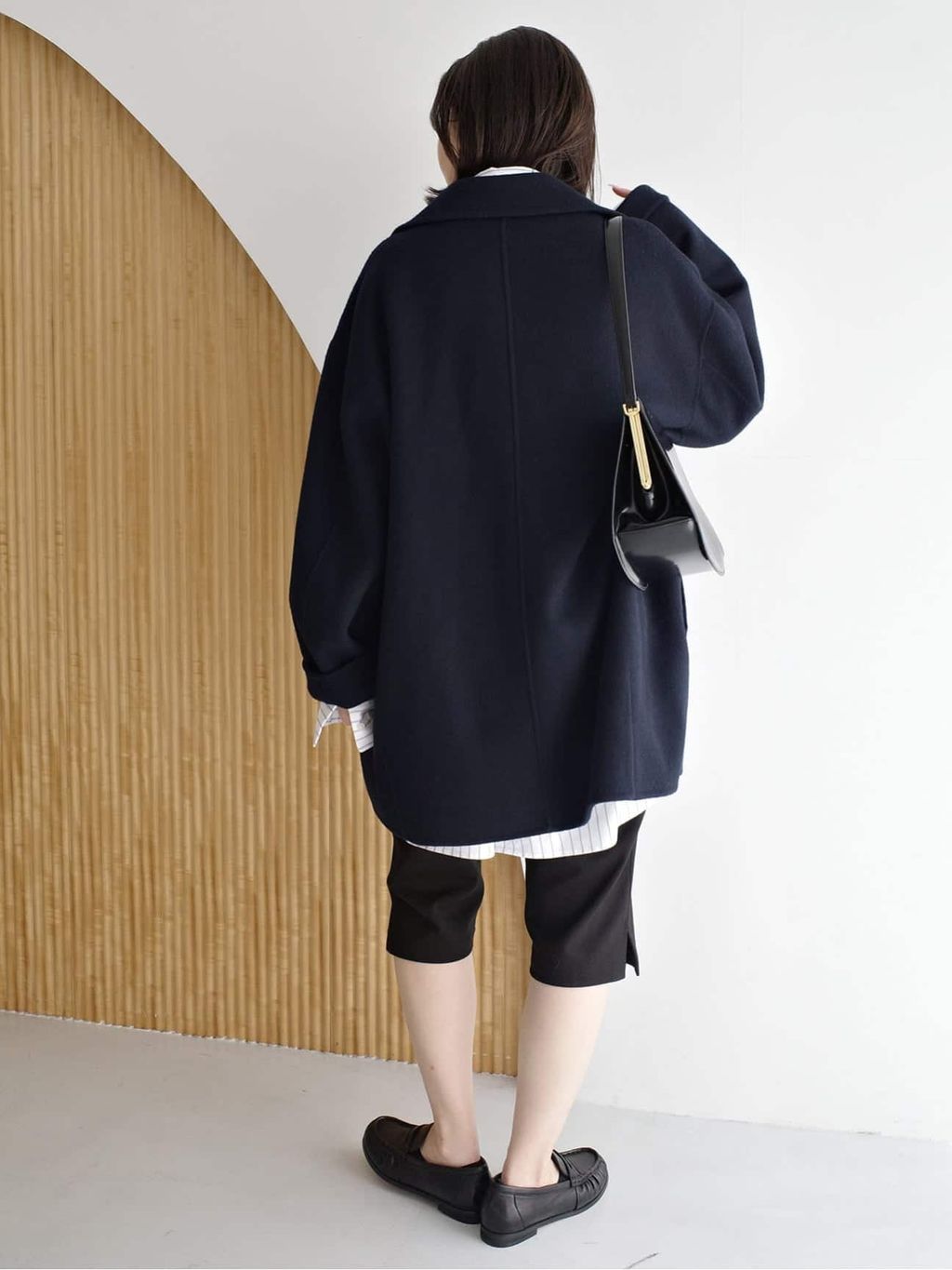 シリーズあり/追加予約》souple wool ダブルフェイスミドルコートの