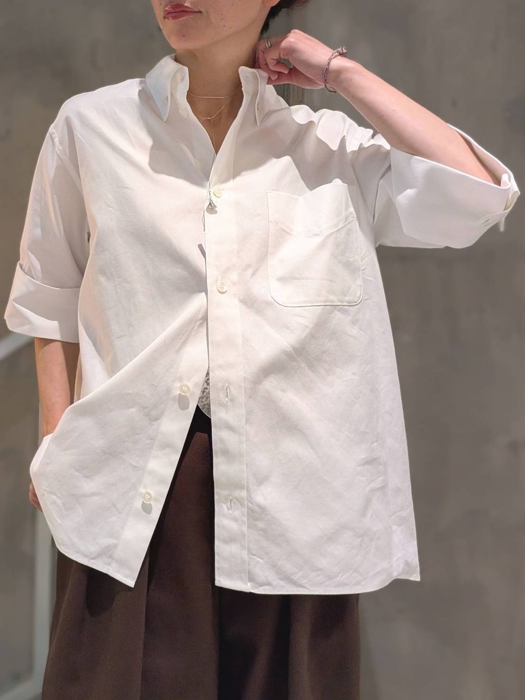 一部店舗+WEB限定》Glyph Short-sleeve B.D. Shirtのコーディネート