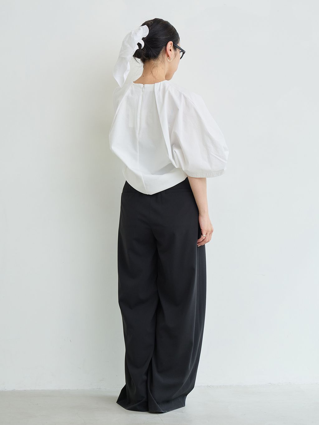 洗濯機洗い可》IENA LA BOUCLE タイプライターコンビプルオーバーの 