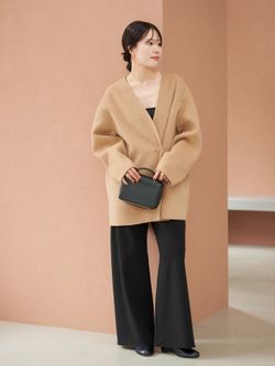 HAMILTON Cardigan コートのコーディネートスナップ（risa）｜Plage