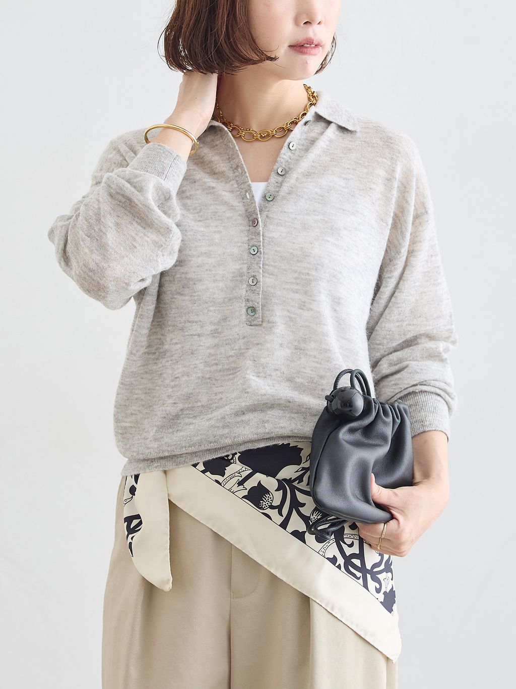 追加6》CP タックチノパンツのコーディネートスナップ（yasu