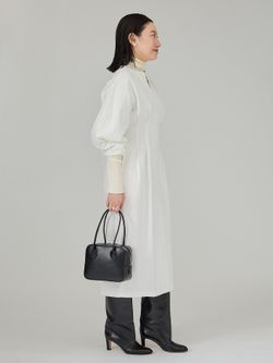 ストレッチデニムウエストシェイプワンピースのコーディネートスナップ