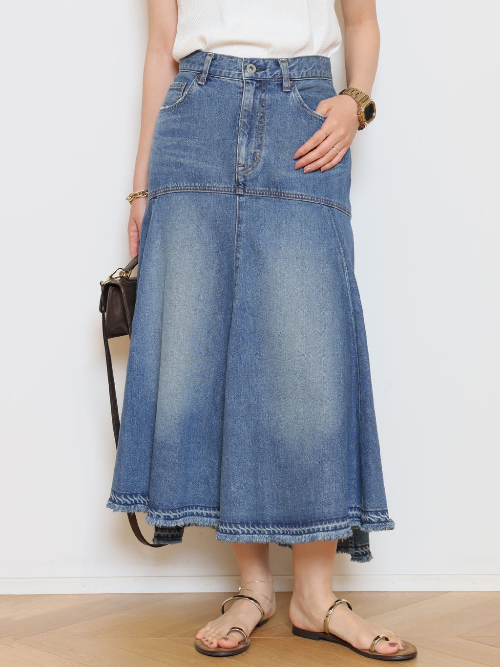 JOHNBULL/ジョンブル】DENIM スカートのコーディネートスナップ（HASE