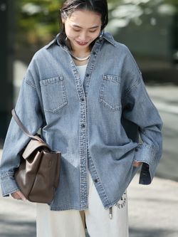 追加》ライトオンスデニムシャツのコーディネートスナップ