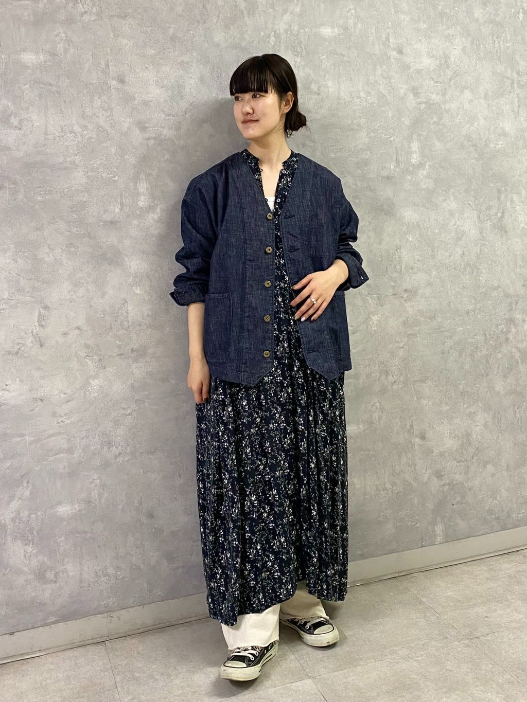 フラワー ampleプルワンピースのコーディネートスナップ（A.S