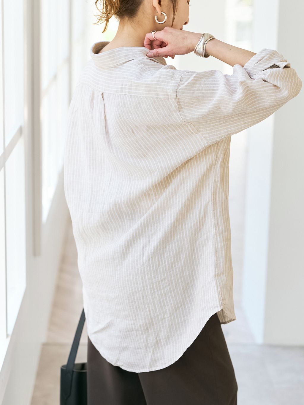 POLO RALPH LAUREN/ポロ ラルフ ローレン LINEN STRIPE SPORT SHIRTSの