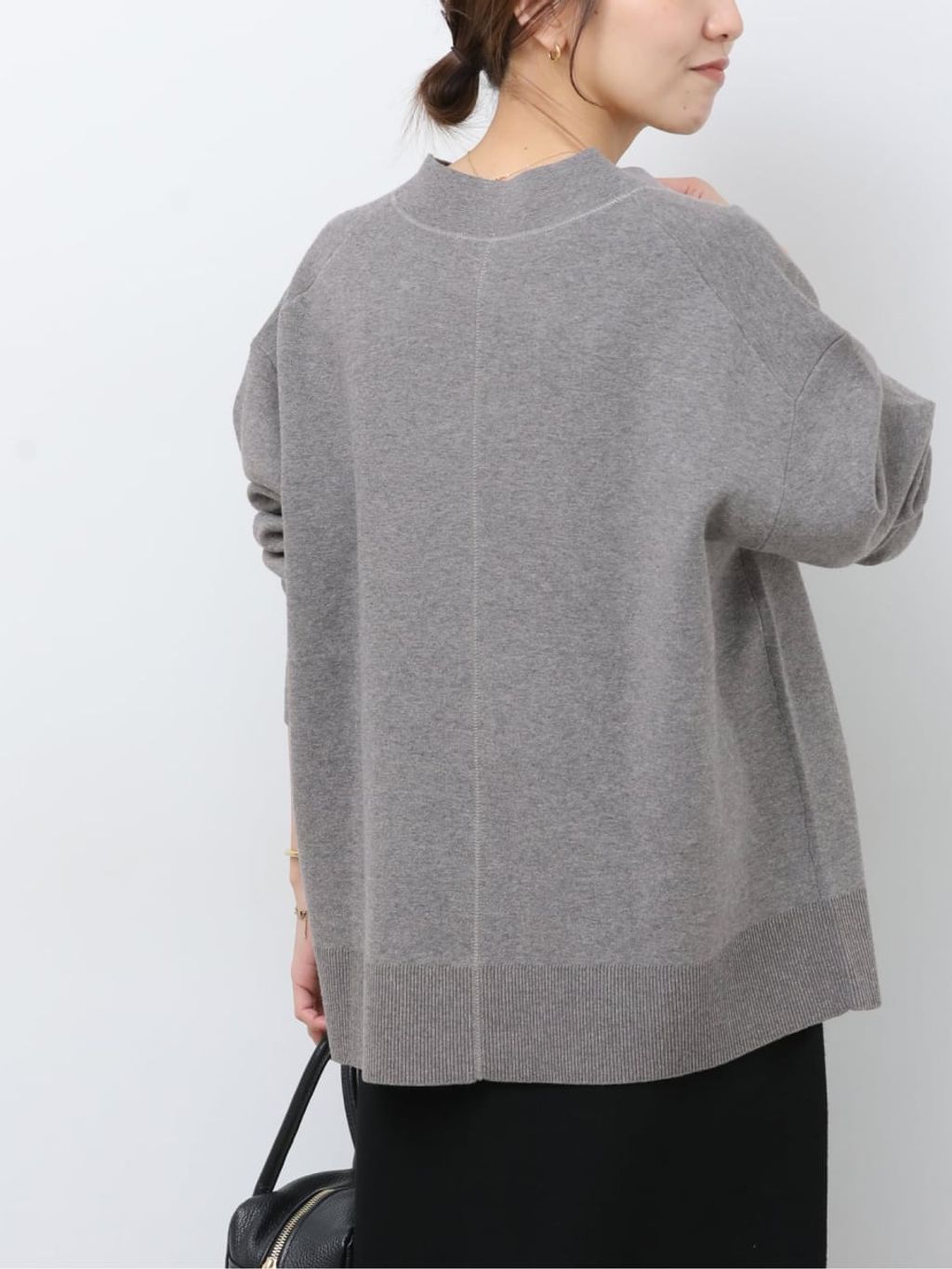 □《追加3 / 新色》コットンカシミヤミックスダブルニットVネック