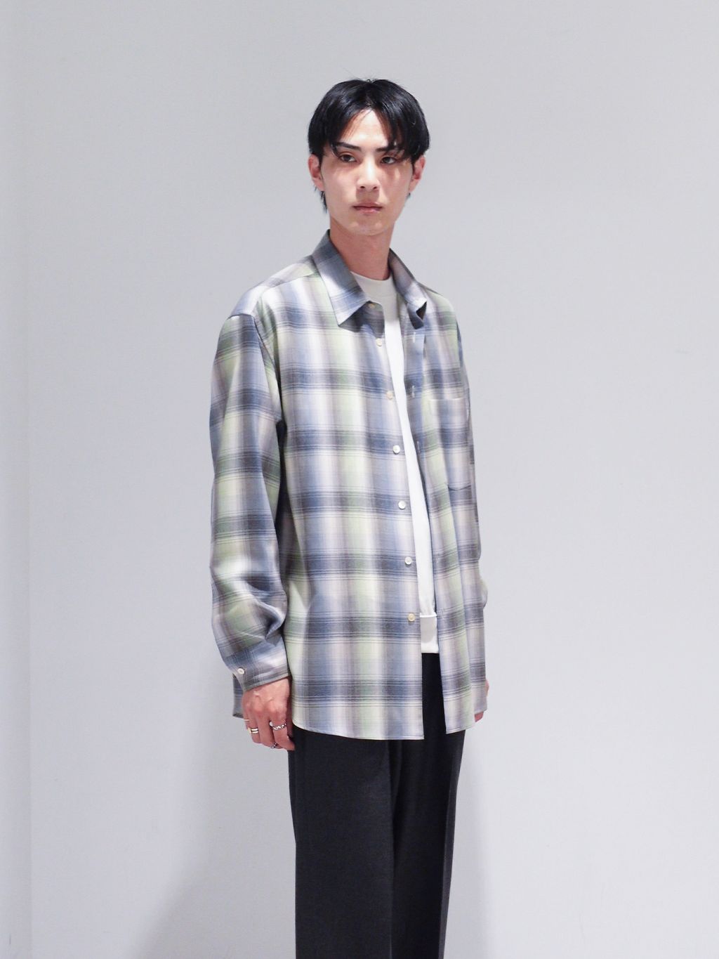 AURALEE (オーラリー) SUPER LIGHT WOOL CHECK SHIRTのコーディネート