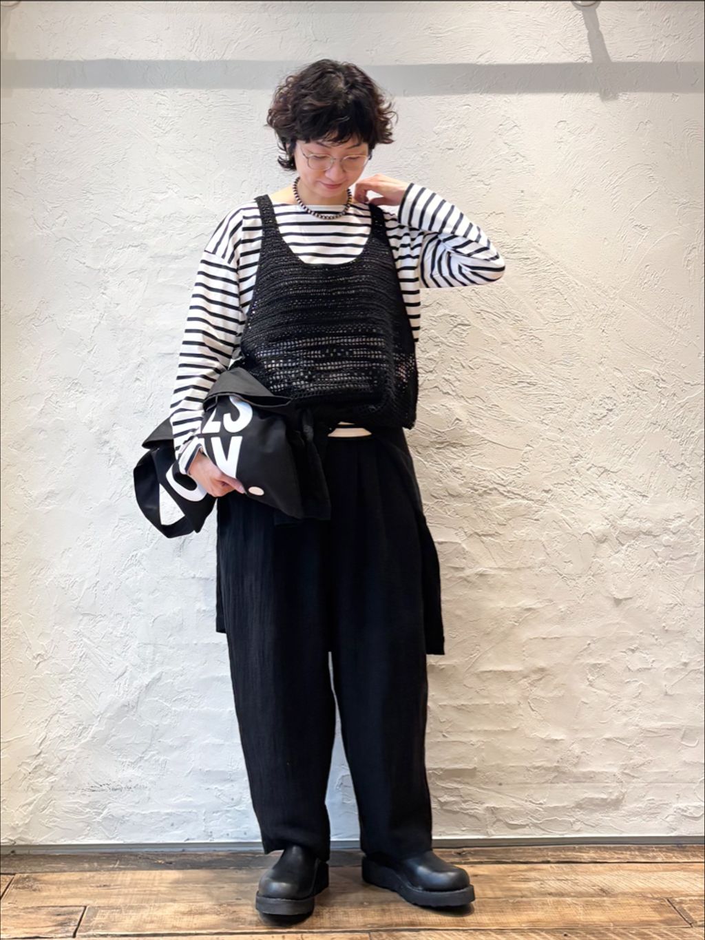 リネンワッシャージャケットのコーディネートスナップ（M.S）｜journal