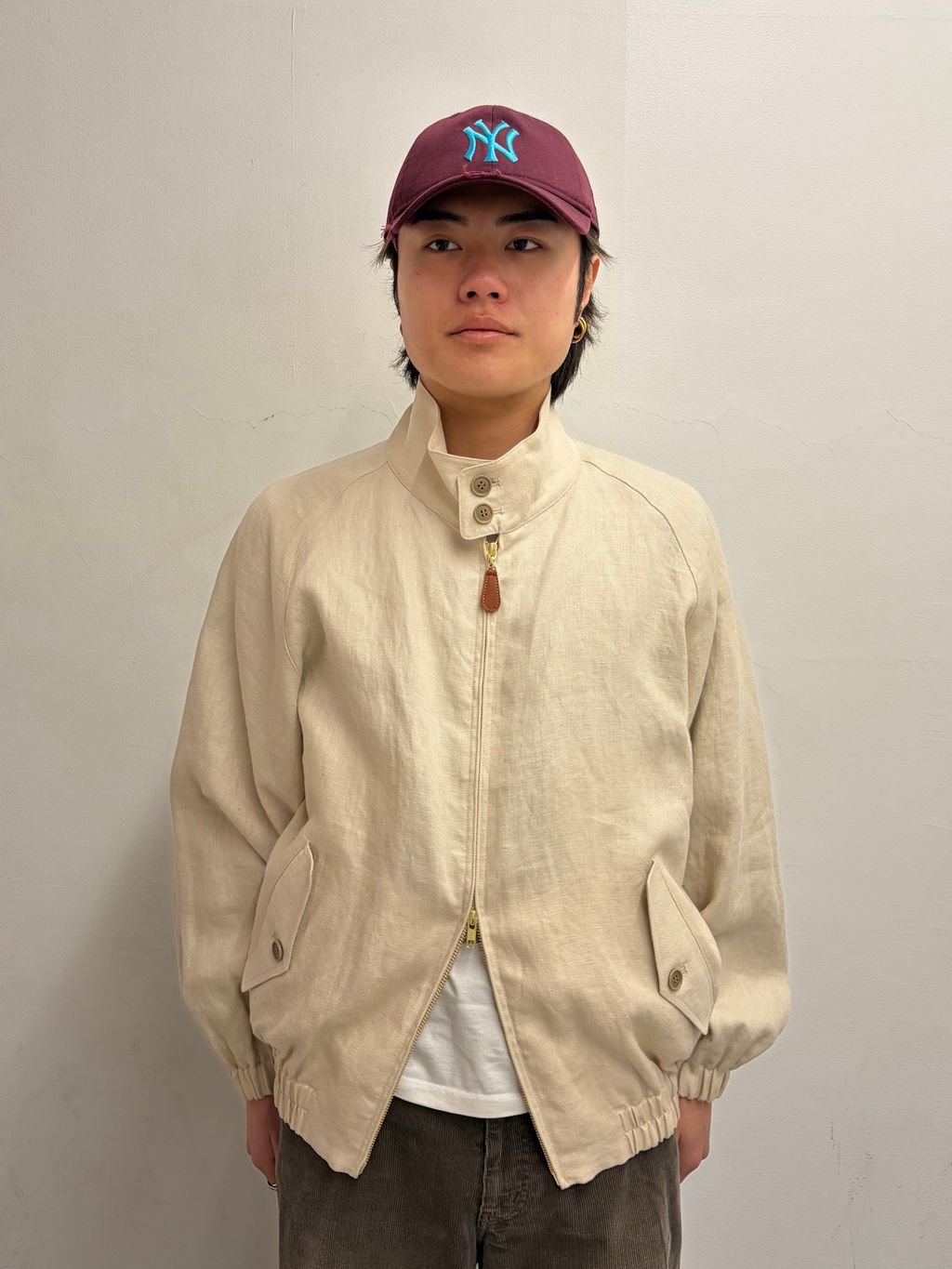 FOLL / フォル】linen gabardine harrington jacketのコーディネート