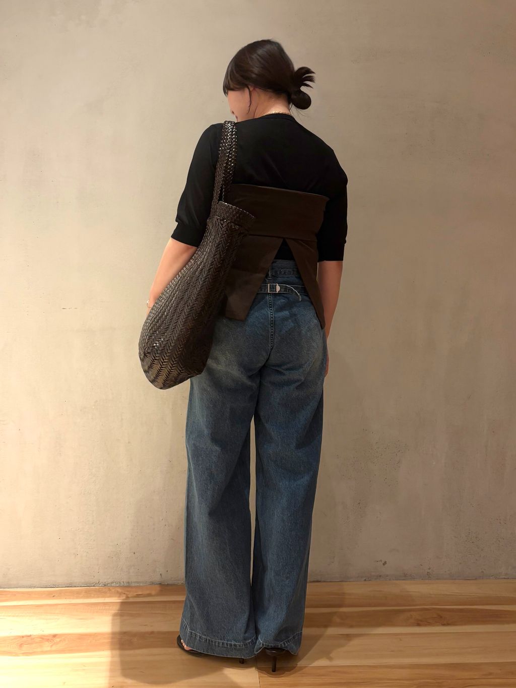 Plage R’IAM コンパクトニットTee R'IAM コンパクトニットTeeのコーディネートスナップ（chika）｜Plage