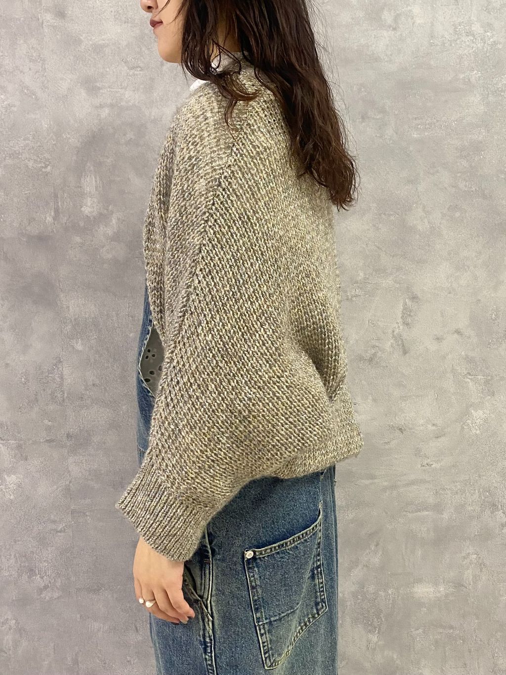 新品journal standard luxe ラメMIXメッシュカーディガン ラメMIXメッシュカーディガンのコーディネートスナップ（A.S