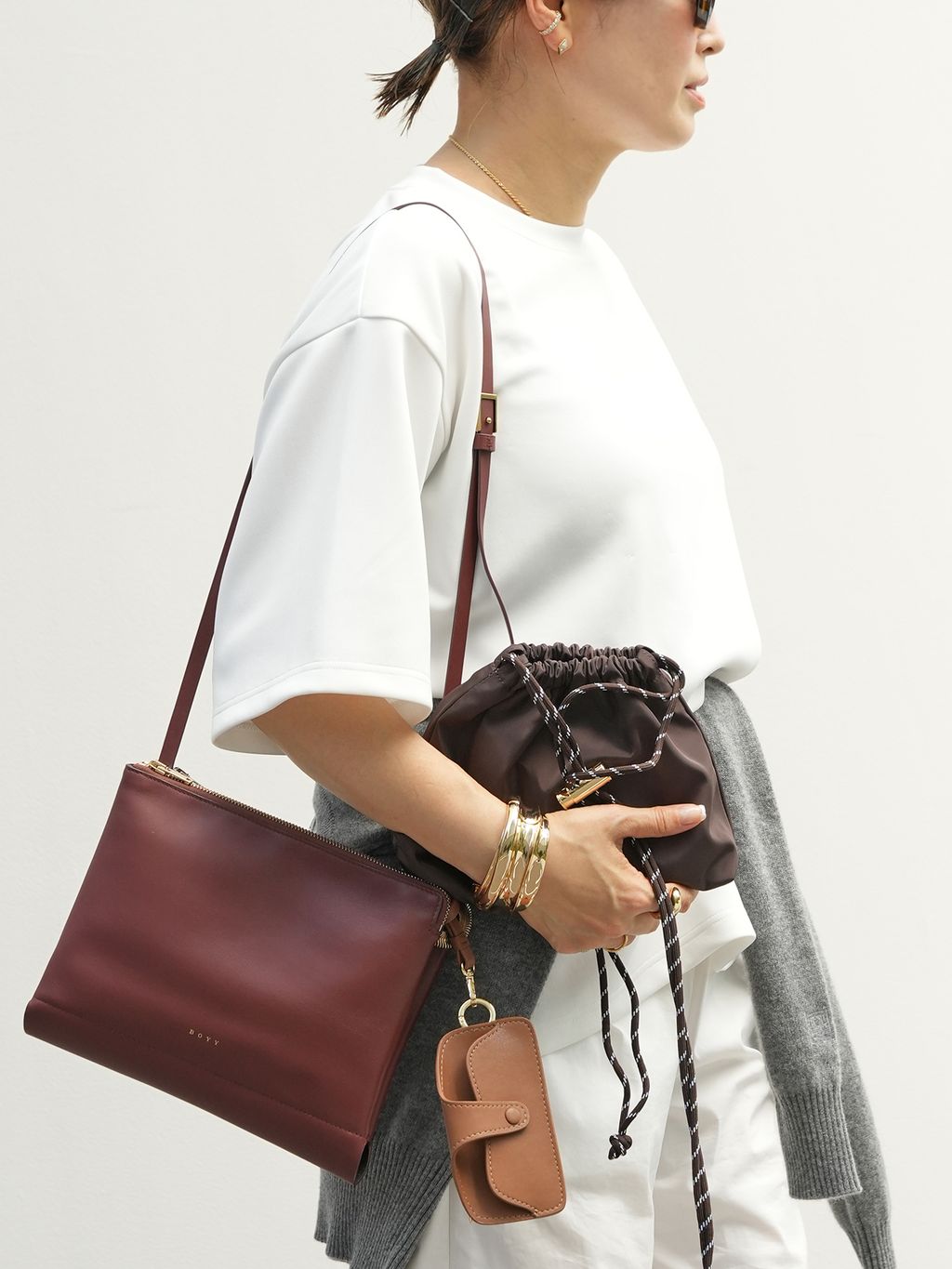 ドゥーズィエムクラス eriさま専用 CELERI POCHETTE バッグのコーディネートスナップ（HIRO）｜Deuxieme