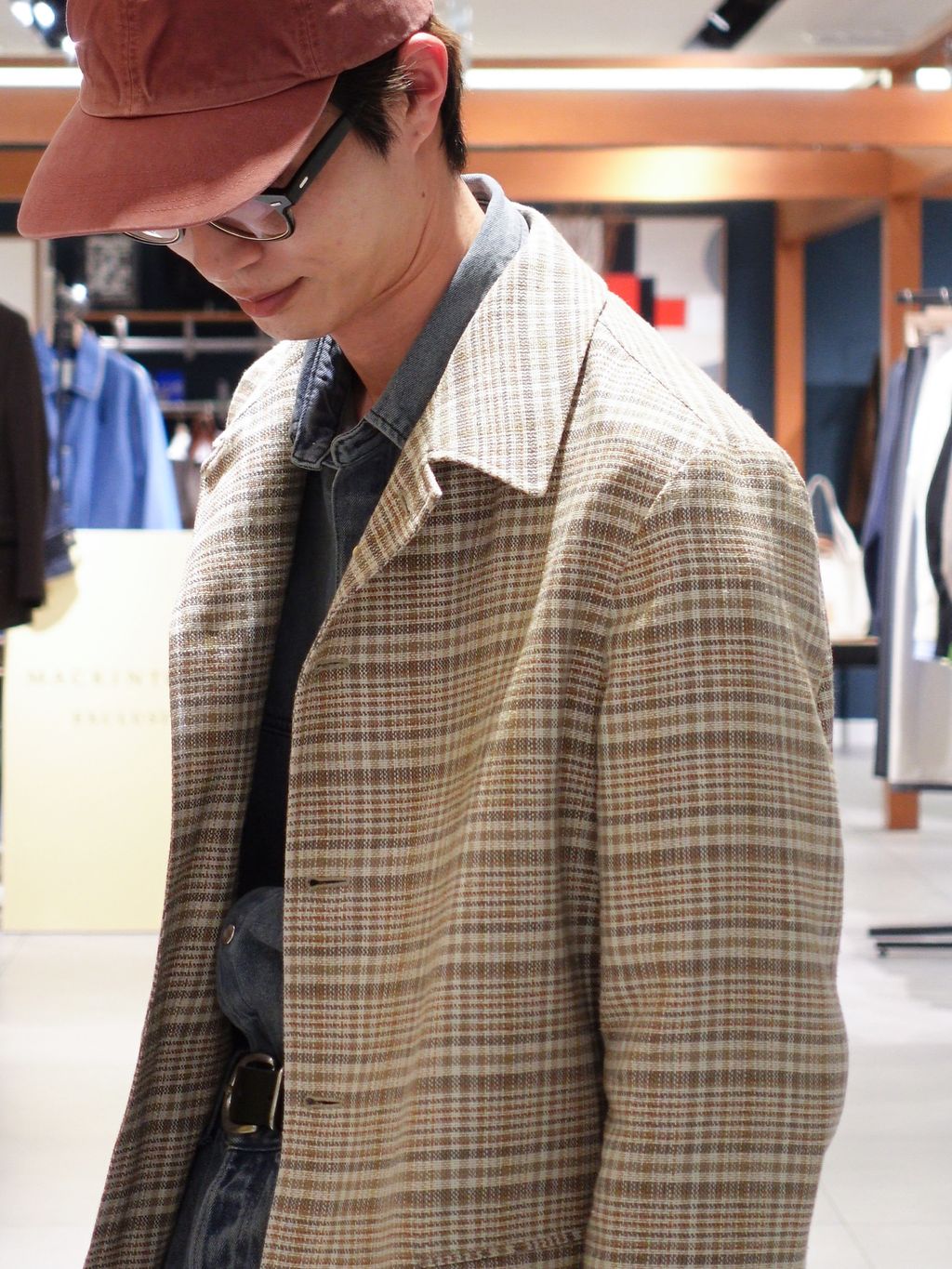 AURALEE (オーラリー) SILK LINEN NEP CHECK JACKETのコーディネート