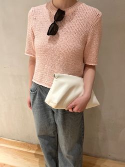 Italian yarn CO half ニットのコーディネートスナップ（manaka